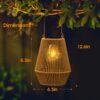 Solar Lanterns,Solar Lanterns Outdoor Waterproof Hanging Solar Lights Outdoor Waterproof Solar Lamp Lights Decoration for Outside Garden,Yard,Patio,Porch,Trees,Lawn,Pathway Decor