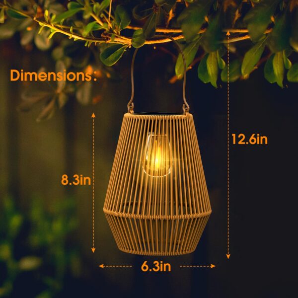 Solar Lanterns,Solar Lanterns Outdoor Waterproof Hanging Solar Lights Outdoor Waterproof Solar Lamp Lights Decoration for Outside Garden,Yard,Patio,Porch,Trees,Lawn,Pathway Decor