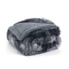 Waterproof Dog Blankets for Large Dogs - Cat Blanket for Bed Couch Protector Washable Long Faux Fur, Calming Soft Reversible Throw Furniture Protection for Puppy Pet, 60