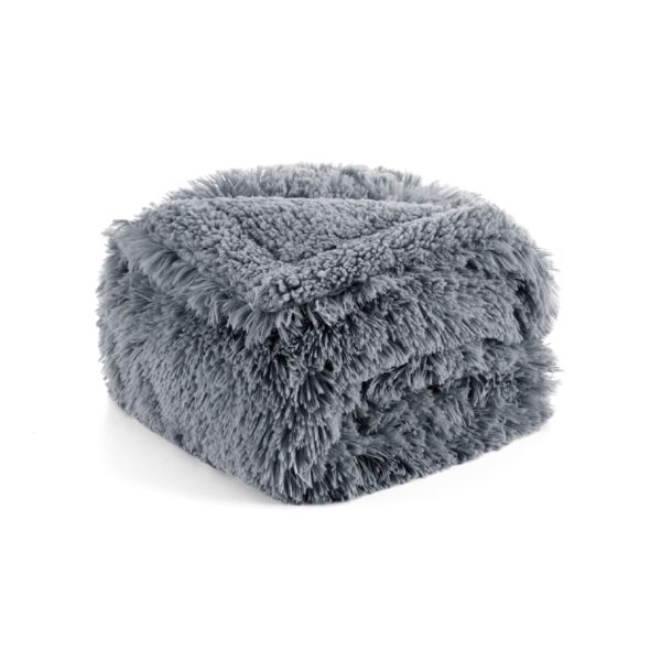 Waterproof Dog Blankets for Large Dogs - Cat Blanket for Bed Couch Protector Washable Long Faux Fur, Calming Soft Reversible Throw Furniture Protection for Puppy Pet, 60