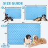 Dog Cooling Mat for Medium Large Dogs, Blanket for Kennels Crate Floor, Pets Cooling Pad, Dog Cat Summer Sleeping Outside