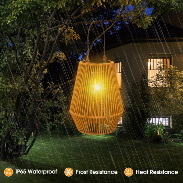 Solar Lanterns,Solar Lanterns Outdoor Waterproof Hanging Solar Lights Outdoor Waterproof Solar Lamp Lights Decoration for Outside Garden,Yard,Patio,Porch,Trees,Lawn,Pathway Decor