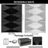 Outdoor Rug Waterproof 6x9 ft, Reversible Outdoor Plastic Straw Rug, Large Outdoor Patio Rug for RV Camping, Indoor Outdoor Rugs for Porch Deck Backyard Balcony Picnic Beach