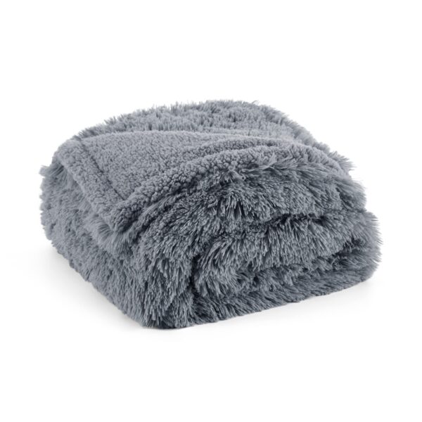 Waterproof Dog Blankets for Large Dogs - Cat Blanket for Bed Couch Protector Washable Long Faux Fur, Calming Soft Reversible Throw Furniture Protection for Puppy Pet, 60