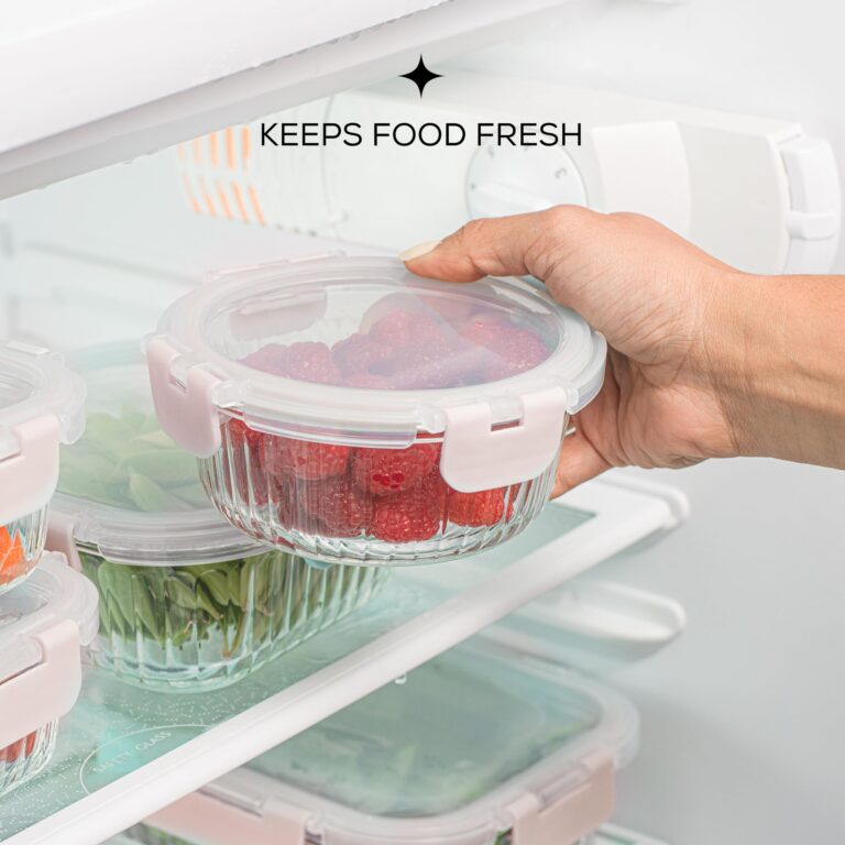 24pc Borosilicate Glass Storage Containers with Lids | 12 Airtight/Freezer Safe Food Storage Containers for Pantry and Kitchen | Meal Prep Container for Lunch | Glass Tupperware Set