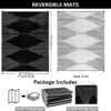 Outdoor Rug Waterproof 6x9 ft, Reversible Outdoor Plastic Straw Rug, Large Outdoor Patio Rug for RV Camping, Indoor Outdoor Rugs for Porch Deck Backyard Balcony Picnic Beach
