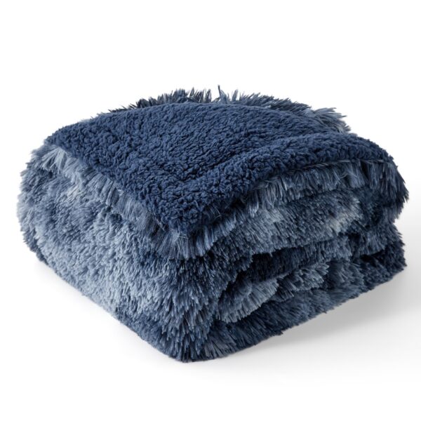 Waterproof Dog Blankets for Large Dogs - Cat Blanket for Bed Couch Protector Washable Long Faux Fur, Calming Soft Reversible Throw Furniture Protection for Puppy Pet, 60