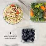 24pc Borosilicate Glass Storage Containers with Lids | 12 Airtight/Freezer Safe Food Storage Containers for Pantry and Kitchen | Meal Prep Container for Lunch | Glass Tupperware Set