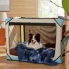 Waterproof Dog Blankets for Large Dogs - Cat Blanket for Bed Couch Protector Washable Long Faux Fur, Calming Soft Reversible Throw Furniture Protection for Puppy Pet, 60