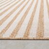 Indoor and Outdoor Rug Boho Abstract Line Pattern in Black Brown