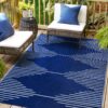 Outdoor Rug Waterproof 6x9 ft, Reversible Outdoor Plastic Straw Rug, Large Outdoor Patio Rug for RV Camping, Indoor Outdoor Rugs for Porch Deck Backyard Balcony Picnic Beach