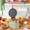 Rotating Belgian Waffle Maker, White Icing by Drew Barrymore