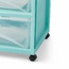 3 Drawer Wide Storage Cart, Gray