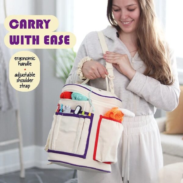 Craftbud Crochet Kit For Beginners, Yarn For Crochet Set With Acrylic Yarn For Crochet With Crochet Bag