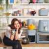 3 Qt Air Fryer with TurboCrisp Technology, White Icing by Drew Barrymore