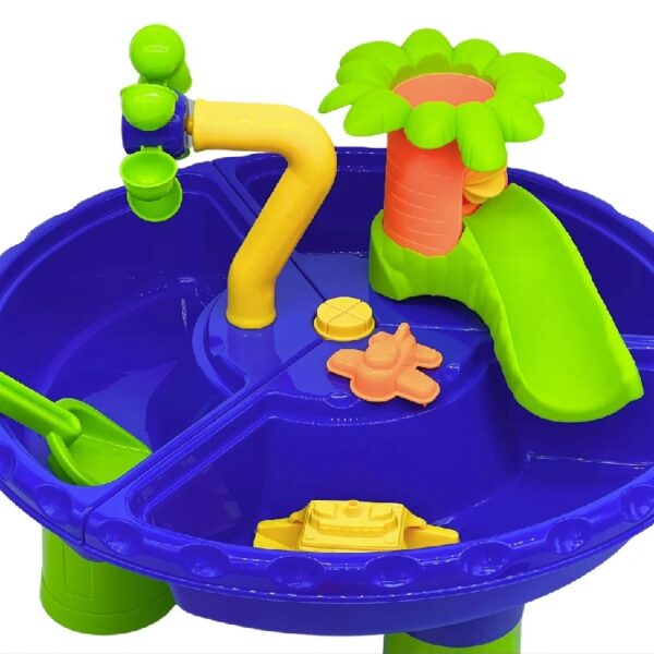 Play Day Kids Building 13-Piece Outdoor Activity Water Table, Multicolor