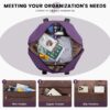 Travel Duffel Bag for Women, Large Weekender Overnight Bag, Carry-on Gym Bag with Separate Shoes Compartment, Mom Hospital Bags for Labor and Delivery with 2 Packing Cubes