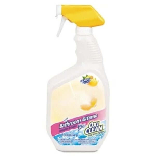 (8 pack) Total Bathroom Cleaner with OxiClean, Lemon Scent, 32 fl oz