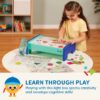 Battat Shine Bright Plastic Lightbox 60 Shapes 3 Transparency Sheets, Toddler and Preschool Toys