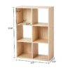 6 Cube Storage Organizer, White