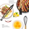 oannao Silicone Cooking Utensils Set - 446°F Heat Resistant Silicone Kitchen Utensils for Cooking,Kitchen Utensil Spatula Set w Wooden Handles,Holder, BPA FREE Gadgets for Non-Stick Cookware (Khaki)