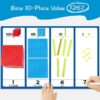 131 PCS Base Ten Blocks for Math - Place Value Blocks, Plastic Base 10 Math Manipulatives 1st Grade, Math Counters, Math Cubes, Counting Cubes for Kids Kindergarten Math