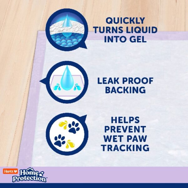 Hartz  Lavender Scent Odor-Eliminating Dog Pads, Regular Size, 21 in x 21 in, 50ct