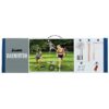 Sports Badminton Net Starter Set - Includes 4 Steel Rackets, 2 Birdies, Adjustable Net and Stakes - Backyard or Beach Badminton Set - Easy Net Setup