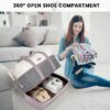 Travel Duffel Bag for Women, Large Weekender Overnight Bag, Carry-on Gym Bag with Separate Shoes Compartment, Mom Hospital Bags for Labor and Delivery with 2 Packing Cubes
