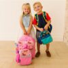Wildkin Kids Pack-It-All 15 Inch School & Travel Backpack in Pink for Girls, Front strap for attaching Wildkin's Clip-in Lunchbox, Generously sized exterior front pocket (Mermaid Undercover)
