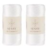 5 Skeins of Sensy Premium 2mm 251 Yards Polyester Rope 100% Polypropylene Cord Macrame Cord 2mm Crochet Bag Cord Macrame Rope Crochet Thread Gift for Knitter (Latte)