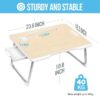 Livhil Large Lap Desk for Bed | Laptop Table, Portable Lap Desk, Home Office Room Laptop Desk for Bed Table Floor Table, Floor Desk for Adults (Black)