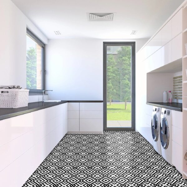 Retro Self Adhesive Vinyl Floor Tile - 20 Tiles/20 Sq. ft., 12 x 12, Slate Flooring Materials