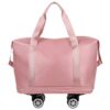 Expandable Luggage Bag With 360° Wheels Extra Large Capacity Wet/Dry Separation Ideal For Business Trips Gym Students And Travel