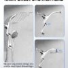 High Pressure Rainfall Shower Head 10 Spray Handheld Showerhead Combo, 360° Degree Rotating Extension Arm, New