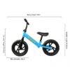 12 In Balance Bike for Kids 2-6 Years, Lightweight Toddler No Pedal Training Bike, Blue