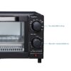 4 Slice Countertop Toaster Oven with 3 Settings, includes Baking Rack and Pan, Black, New