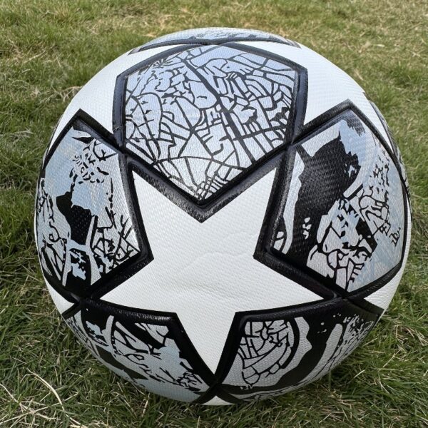 Premium Europe Cup Themed Size 5 Soccer Balls - Diverse Vibrant Colors, Ideal for Adult & Youth Players, Durable Construction for All - Weather Play