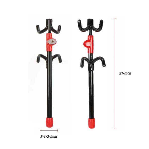 Universal Steering Wheel Lock Anti-Theft Car, Truck, Van and SUV Lock, Red, Black