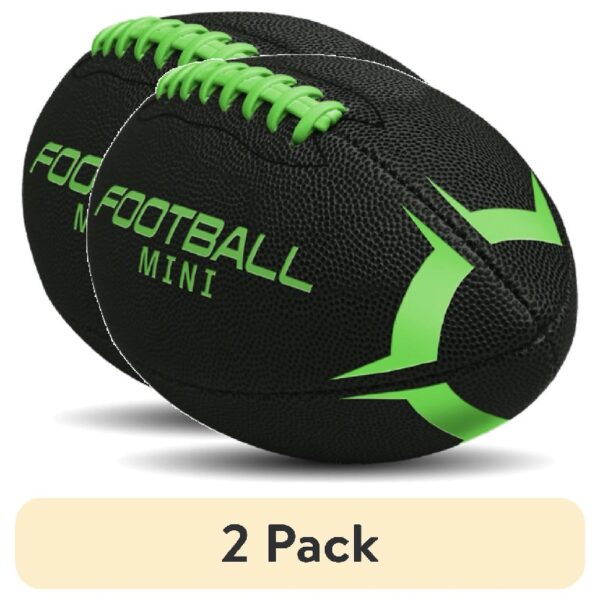 Mini 6” Rubber Football, Toy Ball, Blue, Kids Teen Adult, Unisex, New