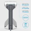 VIRTUOSO Handheld Garment Steamer, Chemical-Free, 10-Ounce Tank, 30 Second Heat-Up Time, 7.5ft Cord, White