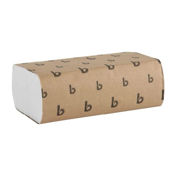 in. x 9.45 in. 1-Ply Multifold Paper Towels - White (16/Carton) 250 sheet (Pack of 16)