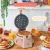 Rotating Belgian Waffle Maker, White Icing by Drew Barrymore