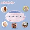 Bonding Pouch Small Pet Carrier Bag Sling with Strap Critter Cuddler for Gliders Ferret, Rat, Hedgehog, Hamster Outdoor-Orange