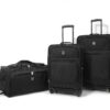 3-Piece Softside Luggage Set, Black