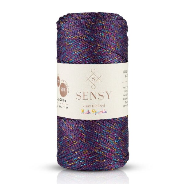 5 Skeins of Sensy Premium 2mm 251 Yards Polyester Rope 100% Polypropylene Cord Macrame Cord 2mm Crochet Bag Cord Macrame Rope Crochet Thread Gift for Knitter (Latte)