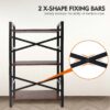3 Tier Bookshelf, Industrial Small Bookcase Storage Organizer for Living Room, Bedroom