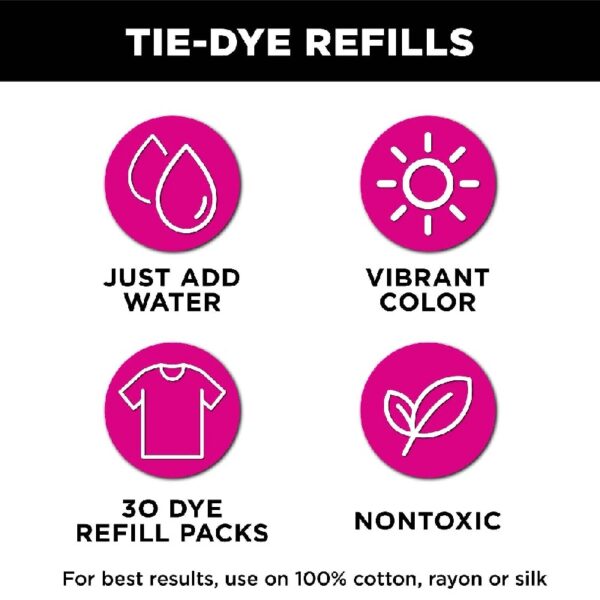 Tulip One-Step Tie-Dye Refill Powder Dye 30 Pack - Nature Colors