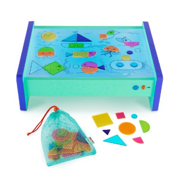 Battat Shine Bright Plastic Lightbox 60 Shapes 3 Transparency Sheets, Toddler and Preschool Toys