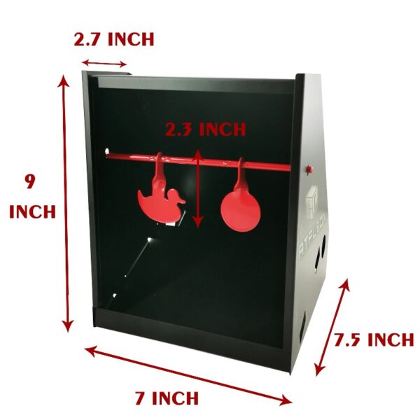7 x 9 Inch BB Gun Target Trap with 10pcs Paper Target and Spinning Shooting Targets for Airsoft Pellet